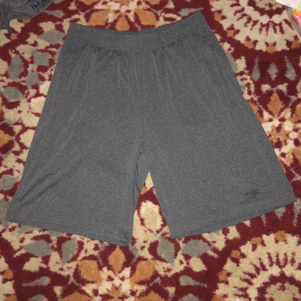 Gray men’s athletic shorts